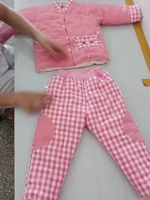 分体棉衣, 婴幼儿用品 儿童服饰搭配 手工棉花棉衣 儿童童装用品 包脚棉衣