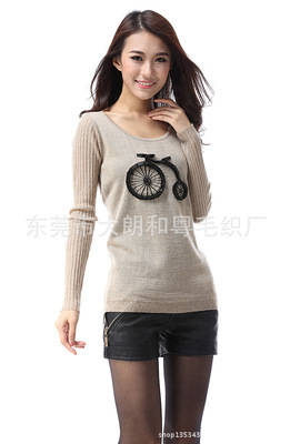 服装加工-毛衣加工厂 新款春秋装女式针织衫套头衫 女式毛衣 提供加工订做-服装加.